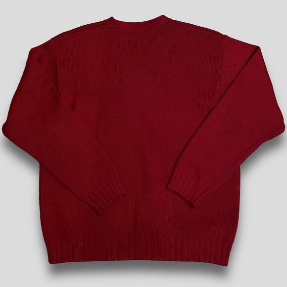 TOMMY HILFIGER CLASSIC MENS COTTON ACADEMIA SWEATER RED XL - Picture 3 of 10
